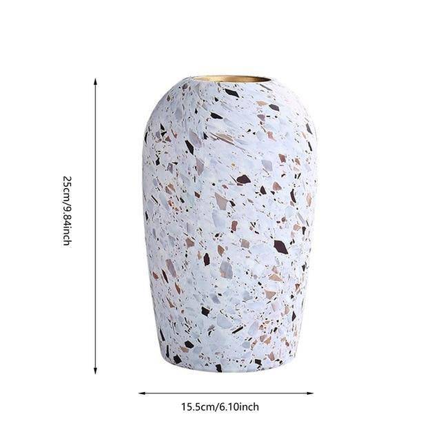 Jarrón Terrazo | Jarrón Decorativo de Cerámica para Flores 1