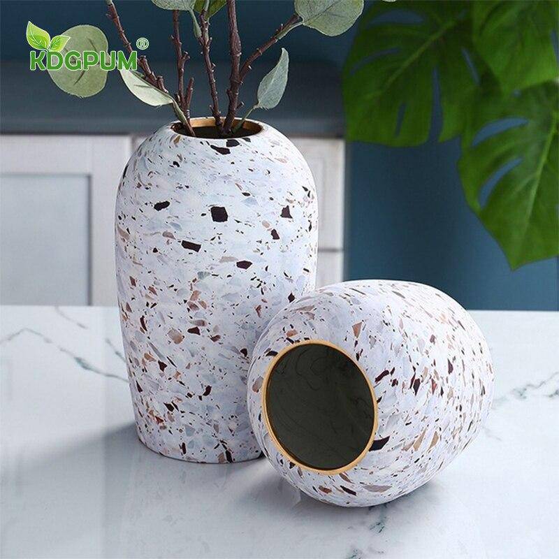 Jarrón Terrazo | Jarrón Decorativo de Cerámica para Flores 6