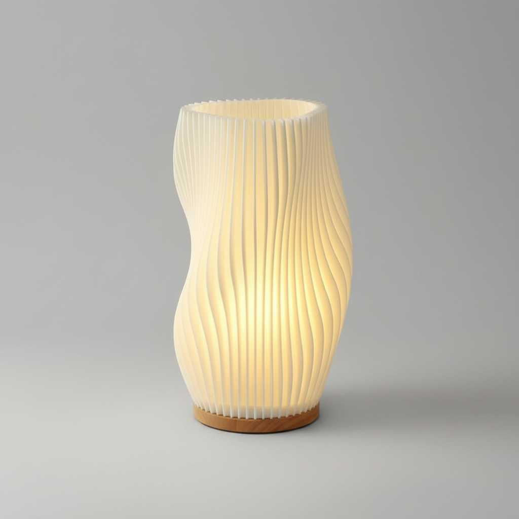 Lámpara Wavecrest | Lámpara de Mesa Contemporánea 1