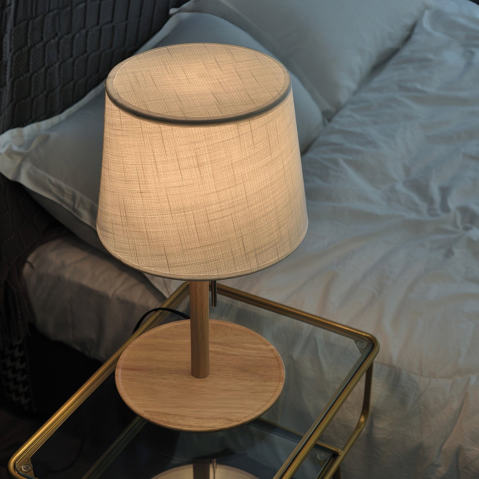 Lámpara de Mesa de Madera de Nogal | Lámpara Nórdica 3