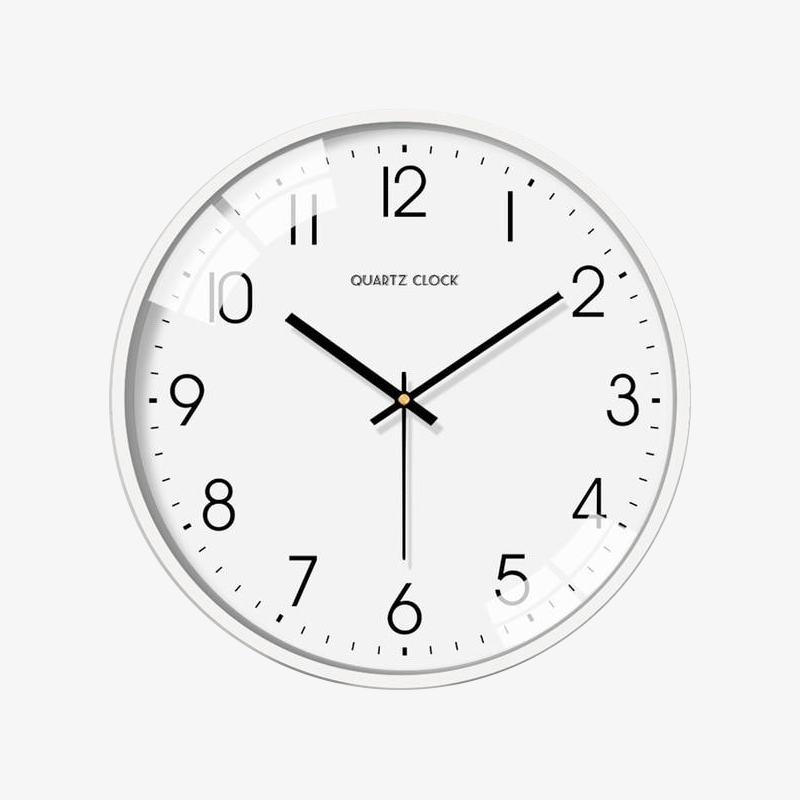 Reloj de Pared Moderno Silencioso Blanco | Decoración Contemporánea 0
