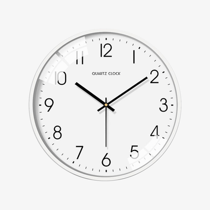 Reloj de Pared Moderno Silencioso Blanco | Decoración Contemporánea 0