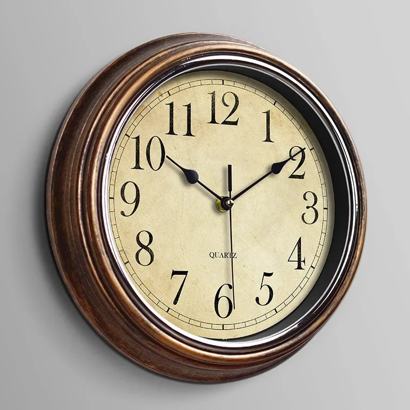 Reloj de Pared Silencioso Vintage Grande | Decoración Elegante 0